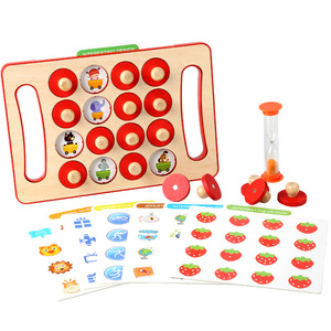 Desarrollo intelectual de madera Montessori para niños, juguetes educativos para edades tempranas, portátil, juego de mesa de memoria matemáticas - Product Image 1
