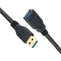 Cable de Extensión USB 3.0 de Alta Velocidad 5Gbps, 1M, Macho a Hembra, con Conductores de Cobre Puro y Blindaje Trenzado para Computadora/Impresora