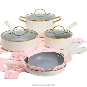 Pelita bán buôn quà tặng giáng sinh đồ dùng nhôm Cookware Set đồ dùng nhà bếp nấu ăn nồi Set Non Stick đồ nấu nướng