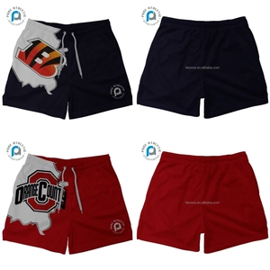 Short de sport en maille solide vierge personnalisé Short de sport en maille de 7 pouces avec poche pour hommes à séchage rapide Gym Athletic American Football League - Product Image 5