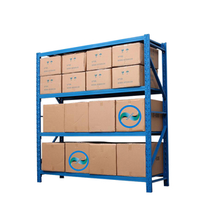 Storage Stacking Metal Storage Rack 200 Kg Load Cheap Q235 Steel Warehouse Storage Boltless Metal Garage Stacking Longspan Shelving Racks