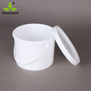 Seau en plastique blanc bon marché de 2 litres avec couvercle et poignée – Idéal pour la peinture – Seau pratique – Fût – Seau à peinture - Product Image 5