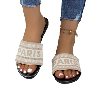 Sandali e Ciabatte <span class=keywords><strong>da</strong></span> Donna alla Moda con Suola Piatta <span class=keywords><strong>da</strong></span> Indossare all'Aperto in Estate Scarpe <span class=keywords><strong>da</strong></span> Spiaggia Infradito <span class=keywords><strong>da</strong></span> Mare in PVC Immagine Donna Signora - Product Image 6