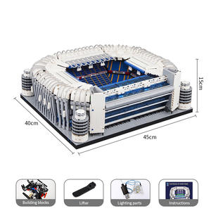 2025 nuevo tema del estadio Bernabéu, bloques de construcción de plástico de 5.000 piezas, regalo para Ins Wind, pareja y niños - Product Image 2