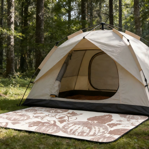 Tapis d'extérieur en plastique PP imperméable, facile à nettoyer, pour le camping et les pique-niques - Product Image 1