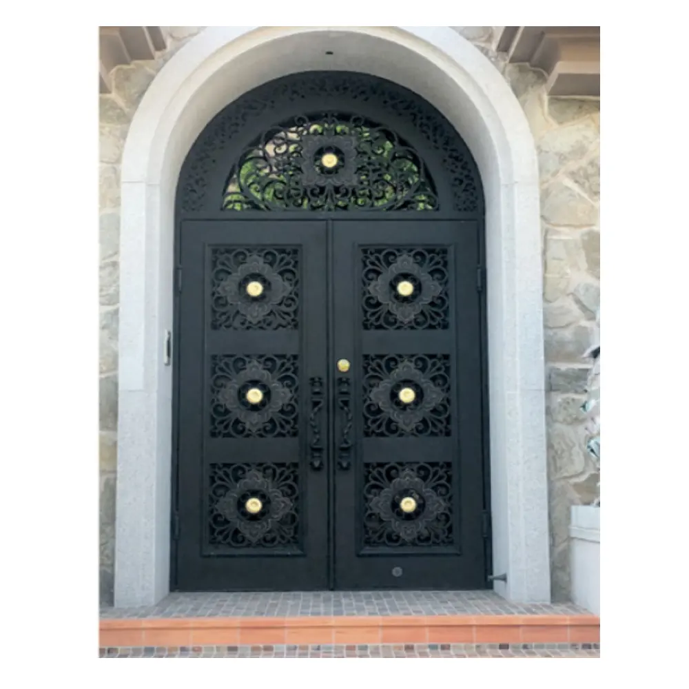 Entrance Deigns Craft Front Swing Pictures Gates Decorative Wrought Iron Homely Villa Iron Iiron Steel Modern Villa Doors China