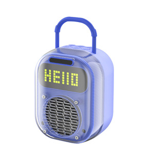 Mini haut-parleur actif portable, taille spéciale de la paume de la main, LED RVB 5W, <span class=keywords><strong>radio</strong></span> <span class=keywords><strong>FM</strong></span> étanche, écran d'horloge pour home cinéma, <span class=keywords><strong>ordinateur</strong></span> - Product Image 4