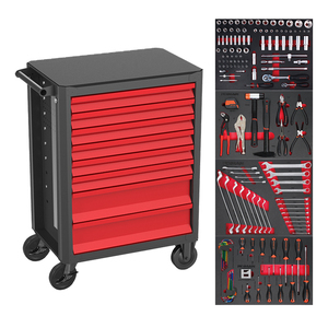 FIXMAN 188pcs 8 Drawer M1RM8 Workshop Tool <b>Cabinet</b> Steel Mechanical Metal Box with Trolley Garage Tool Cart - Product Image 5