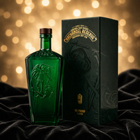Boîte cadeau en papier de luxe personnalisée, gaufrage et marquage à chaud, boîte pliable recyclable pour vin, spiritueux, brandy