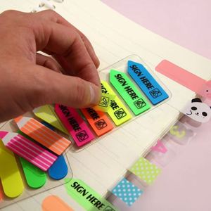 Cute Cartoon Translucent <b>Sticky</b> <b>Notes</b> Index Tabs Student <b>Note</b> Highlight Markers Essential Back-to-School Office Supplies Memo - Product Image 3