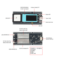 Traceur d'actifs réseau LoRa Meshtastic ESP32 S3FN8 avec Wi-Fi, Bluetooth, GPS et écran LCD 0,96 pouce pour vélo, enfants, animaux de compagnie, voiture