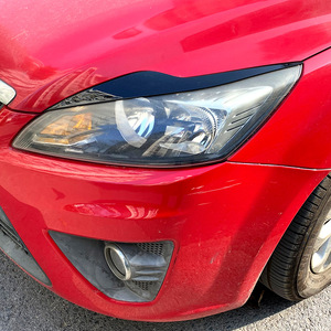 Ford Focus MK2.5 Headlight Eyebrows Carbon Fiber Texture ABS Decal 2008-2011 Exterior Trim Cover - Product Image 3