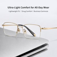Monture de lunettes en métal anti-lumière bleue pour femmes, lunettes optiques pour myopie