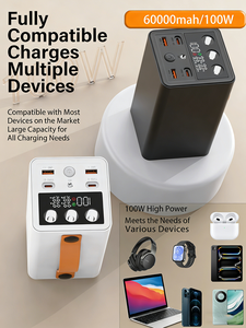 Batterie externe portable légère et simple de 60000 mAh 100W pour ordinateur portable avec logo personnalisé, <span class=keywords><strong>charge</strong></span> rapide, échantillon gratuit - Product Image 6