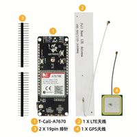 Carte de développement ESP32 WROVER E 4G LTE LILYGO T Call A7670 SIMCOM A7670, module IoT à double réseau avec antenne SIM intégrée
