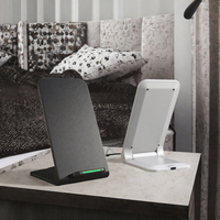 Support de chargeur sans fil pliable et écologique 15W pour téléphone portable avec fonction de charge rapide et support