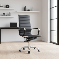 Chaise ergonomique en cuir de qualité supérieure, réglable en hauteur et inclinable, pour le bureau à domicile