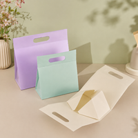 Boîte cosmétique rigide pliable personnalisée et recyclable avec fermeture magnétique, gaufrage et poignée bleue bronzée pour emballage de soins de la peau et de parfums