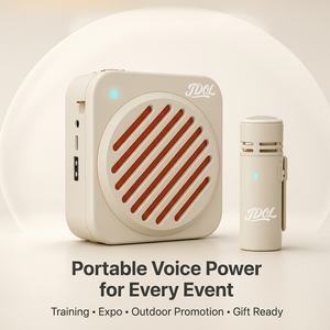 Système de microphone sans fil portable avec amplificateur vocal 10W, lecture USB et microphone cravate magnétique pour activités de plein air - Product Image 1