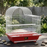 Cage à oiseaux en plastique rouge de petite taille Prevue Pet Products SP50011