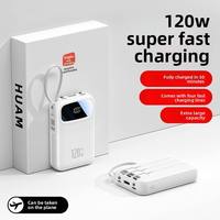 Batterie externe 20000mAh 22.5W à charge rapide avec écran LED, 2 sorties Type-C, certifiée 3C, en plastique