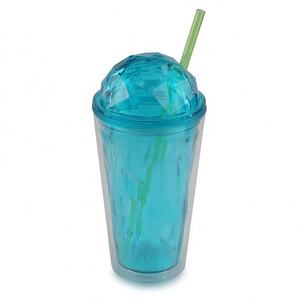 Gobelets en plastique à double paroi en forme de crème glacée de 16 oz avec couvercle et paille pour les fêtes et les voyages, fabriqués au Vietnam, en vente flash - Product Image 5