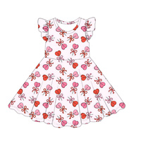 Robe décontractée pour filles HIPPO KIDS, imprimés Saint-Valentin et Saint-Patrick
