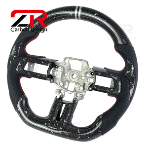Volant personnalisé en fibre de carbone pour <span class=keywords><strong>Ford</strong></span> <span class=keywords><strong>Mustang</strong></span> S550 5.0L Shelby GT350 GT500 R 2015 2016 2017 2018 2019 2020 2021 2022 2023 - Product Image 3