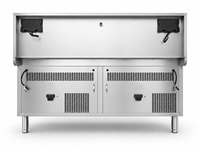Cuisinière à induction commerciale en acier inoxydable 30KW, double wok, pour restaurant chinois, cuisson par sauté