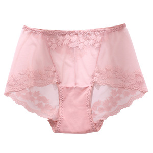Intimo Donna Sexy Senza Spalline Taglie Forti in Nylon Cotone Pizzo Senza Ferretto Vita Alta Traspirante con Dettagli Cut-out, Stile Europeo Americano, per Commercio Transfrontaliero - Product Image 5