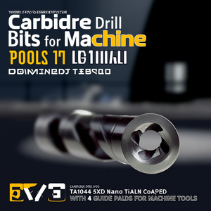 Foret en carbure TA1044 5xD Nano TiAlN avec revêtement nano TiAlN et 4 plaquettes de guidage pour machines-outils - Product Image 3