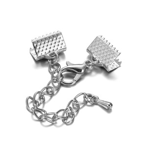 Ruban métallique couleur argent, sertissages pour la fabrication de bijoux, Bracelets, signets, attaches, fermoirs, prix de gros - Product Image 6