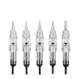 Agujas Espirales Negras de 5 Tamaños para Cejas, Herramientas de Microblading para Maquillaje Permanente - Product Image 1
