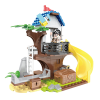 COGO 3 en 1, jouets éducatifs, 260 pièces, modèle de bateau, blocs de construction 3D pour enfants