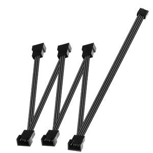 Angitu 24AWG Computer-Motherboard CPU-Kühlungsadapter 4-Pin 1x2x3x4x5x6xLüfter Splitter Verlängerungskabel - Product Image 4