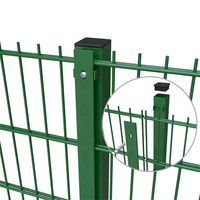 Panneau de clôture anti-coupure 2D 868 656 à double treillis métallique thermolaqué pour clôture routière, directement de l'usine