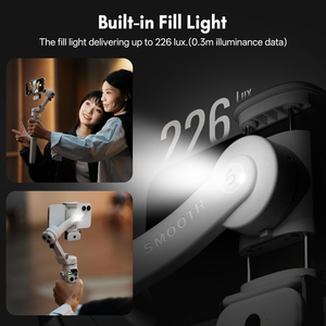 Nuevo <span class=keywords><strong>Zhiyun</strong></span> <span class=keywords><strong>SMOOTH</strong></span> Q5 ULTRA <span class=keywords><strong>Combo</strong></span>, Gimbal para Teléfono de 3 Ejes, <span class=keywords><strong>Estabilizador</strong></span> con Control Remoto por Voz Desmontable, Rastreador IA, Plegable - Product Image 4