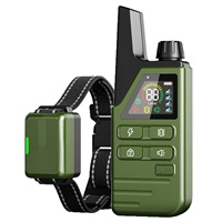 Wasserdichtes Wiederaufladbares Anti-Bell Haustier-Trainingsgerät mit Großer Reichweite Fernbedienung 3 Trainingsmodi Elektrisches Hundetrainingshalsband