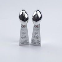 Trophée en alliage de haute qualité, NFL fantaisie football souvenir vinci Lombardi Super bol