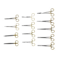 Kit chirurgical vétérinaire professionnel de 24 pièces en acier inoxydable pour la stérilisation des chiens et des chats, avec boîte de stérilisation en aluminium