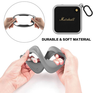 Housse de protection en silicone pour audio Bluetooth extérieur, accessoires pour haut-parleur à coque souple en silicone anti-chute <span class=keywords><strong>MARSHALL</strong></span> <span class=keywords><strong>WILLEN</strong></span> - Product Image 4