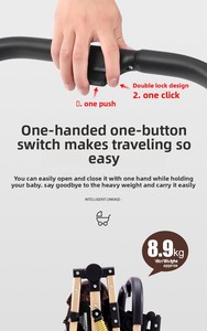 Cochecito para Bebé Certificado EN, 3 en 1, Plegable, Ligero, Bidireccional, con Asiento de Auto y Capazo, para 0-3 Años - Product Image 5