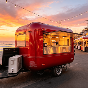 Mobile Bar Van Mobile Bar Trailer Mobile Party Trailer Food Truck With Fully Equipped <b>Kitchen</b> - Product Image 1