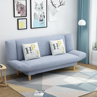 Sofá Cama Convertible Moderno, Respaldo Ajustable, Tapizado en Cuero PU, Patas de Madera Maciza, Plegable, Multicolor, para Dormitorio, con Detalles Metálicos