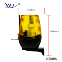 Sistema de Seguridad para el Hogar YET614-V2.1, 12V/24V/220V, Lámpara LED de Advertencia con Alarma de Movimiento para Puerta o Portón