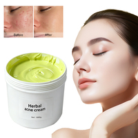 Crème de Traitement Anti-Acné aux Herbes en Gros, Efficacité Rapide, Élimination des Boutons, Contrôle du Sébum, Hydratante, Crème Visage Anti-Acné