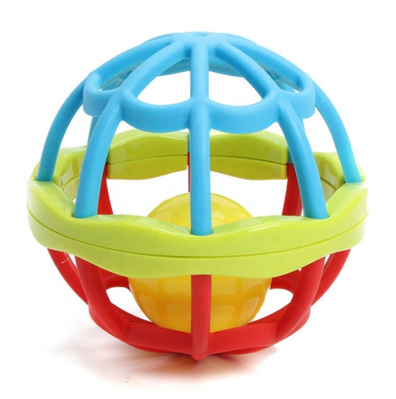 Экологичный мягкий резиновый детский музыкальный образовательный погремушечный шар
