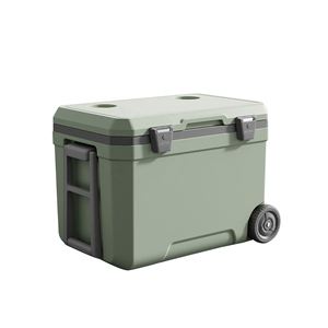 Custom Logo Wholesale Food Preservation Freezer Multi-functional Picnic Ice Insulated <b>Cooler</b> <b>Box</b> 45l with Wheels and Handle - Product Image 3