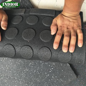 Vente flash : dalles de sol écologiques en caoutchouc EPDM recyclé antidérapant de 15 mm d'épaisseur, à emboîtement, pour gymnase, sous-sol, extérieur - Product Image 5