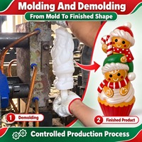 Décoration de Noël en pain d'épices sur mesure, du design bidimensionnel à la production d'échantillons et à la production de masse, fournisseur OEM Chine